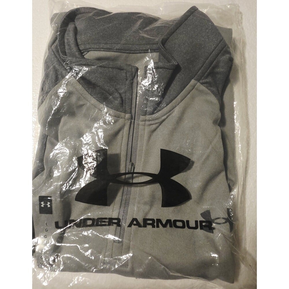 UA Velocity 2.0 1/4 Zip Steel Light Heather-Pitch Gray Light Heather (036) Large